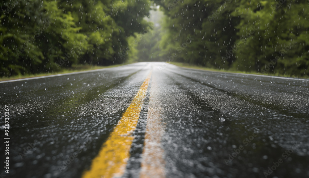 road under rainfall road under rainfall