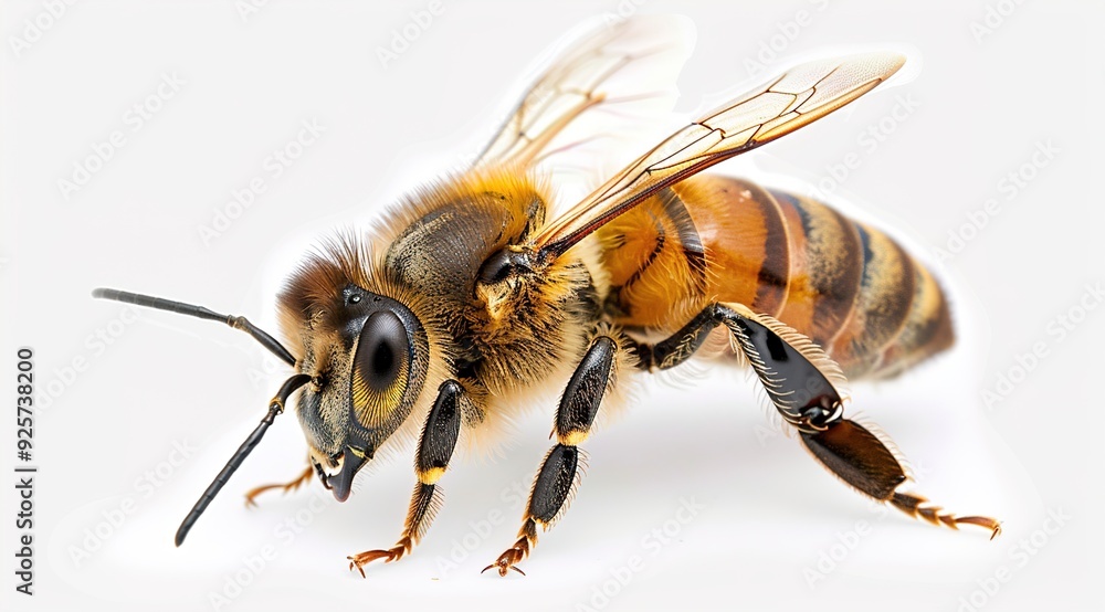 bee on white bee on white