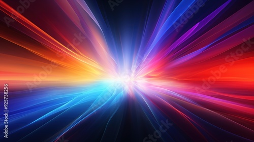 Abstract background with bright colors and flowing lines.