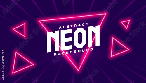 retro style 80s abstract background with neon effect