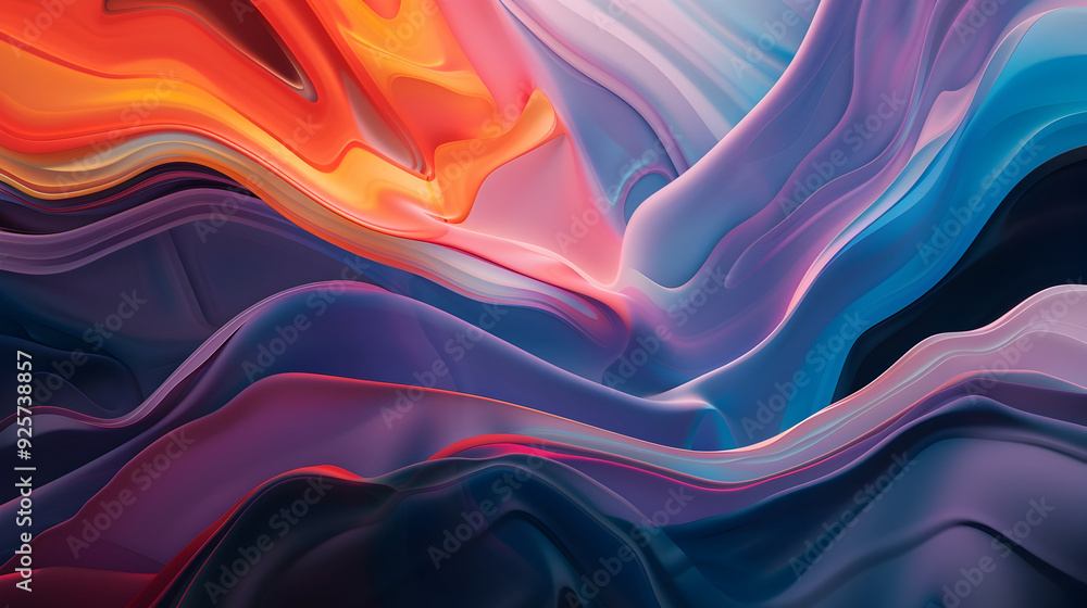 Obraz premium wallpaper illustration of a mixed color palette, generative ai technology
