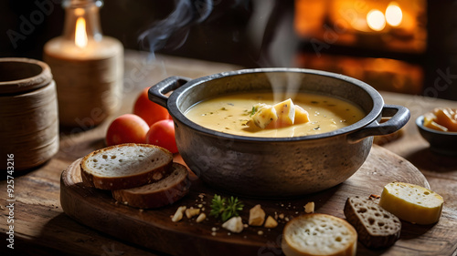 Delicious Cheese Hot Foundue Melting 