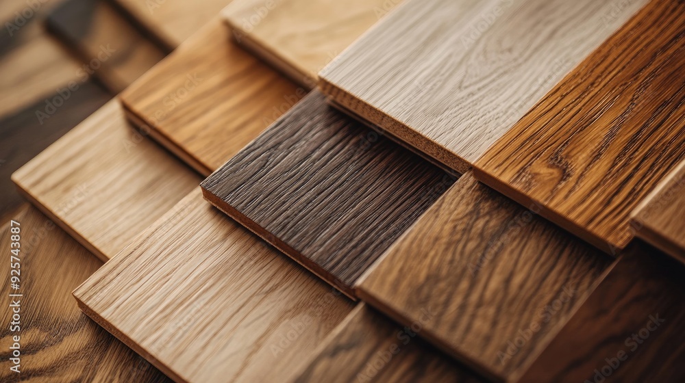 A close-up of various wooden flooring samples, showcasing a range of textures and colors from light oak to deep walnut. A close-up of various wooden flooring samples, showcasing a range of textures and colors from light oak to deep walnut.