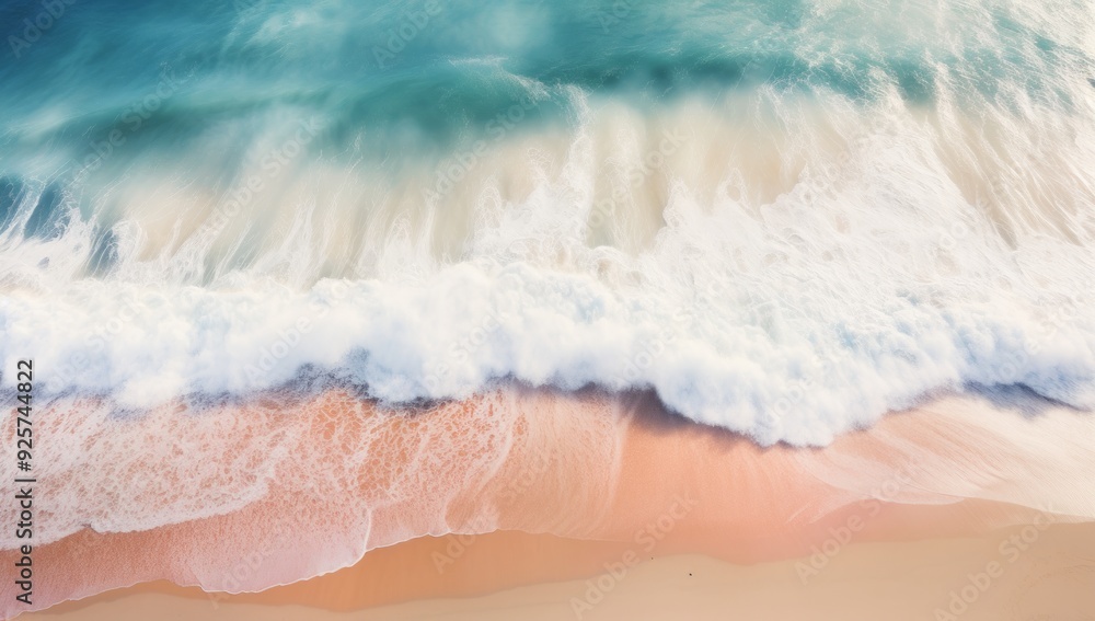 Beige Waves and Light Orange Skies Aerial Collage of Coastal Bliss Beige Waves and Light Orange Skies Aerial Collage of Coastal Bliss