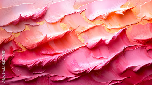 Wallpaper Mural Abstract Pink color Paint Brush textured background on white Background, Art wall design Torontodigital.ca