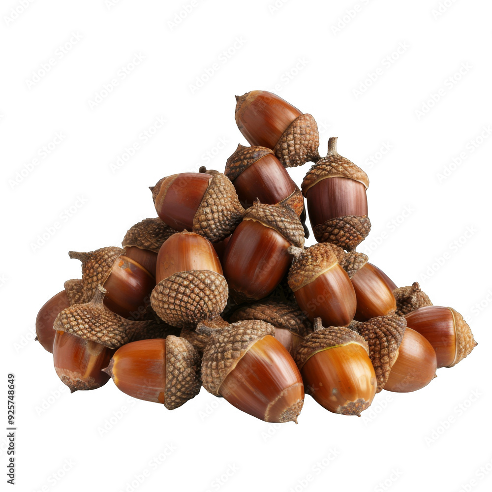 A Pile of Brown Acorns A Pile of Brown Acorns