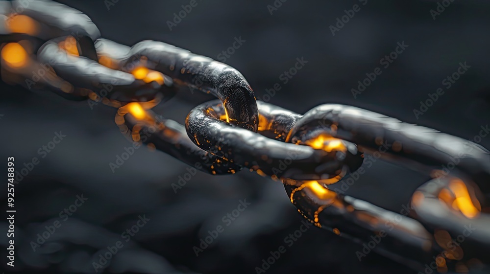 blockchain security chain with encoded links blockchain security chain with encoded links