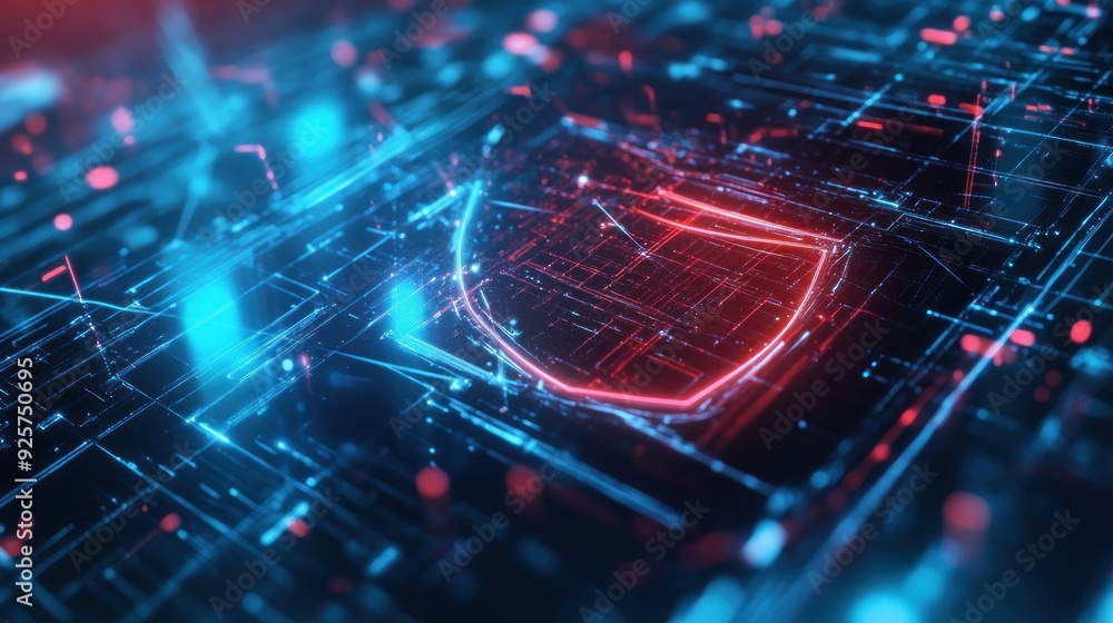 Fototapeta premium Cyber Security Shield