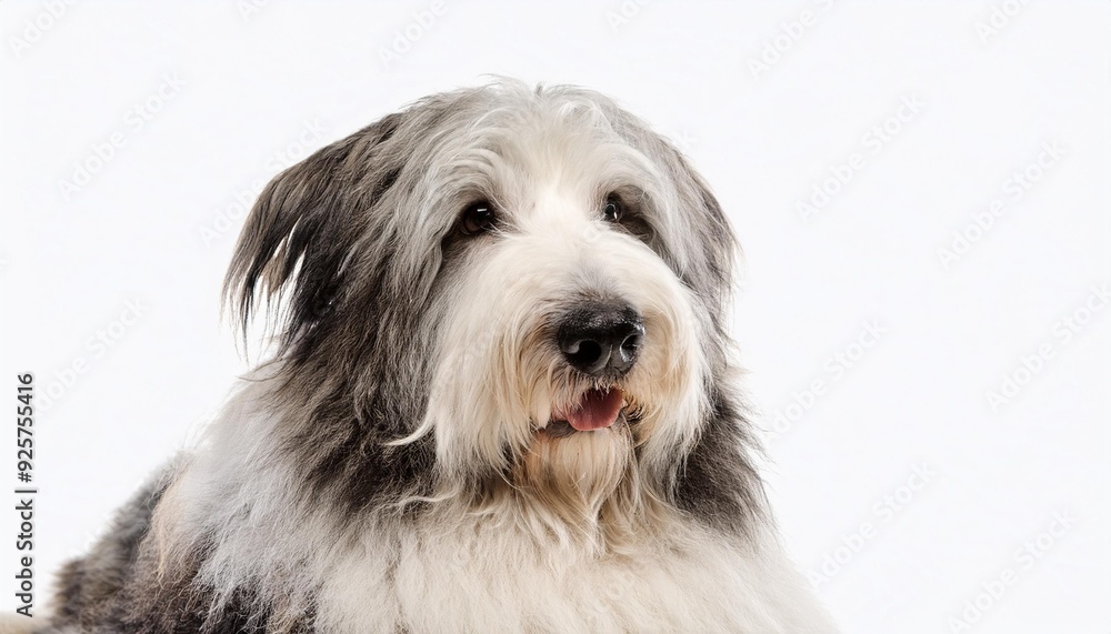 オールド・イングリッシュ・シープドッグのポートレート(Old English Sheepdog portrait on white background)
オールド・イングリッシュ・シープドッグのポートレート(Old English Sheepdog portrait on white background)