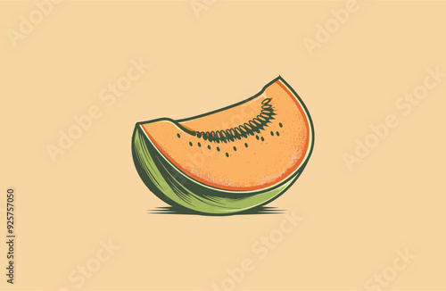 Watermelon logo vector icon illustration style