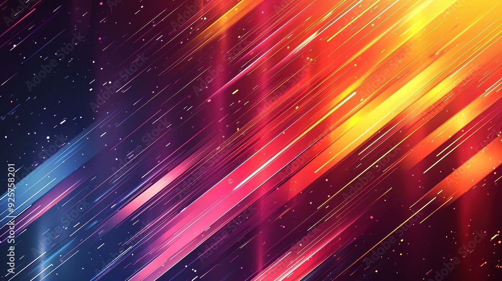 Naklejka premium Abstract background with diagonal lines and bright colors.