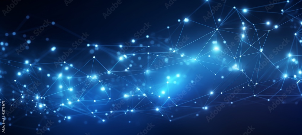 Abstract blue digital background with glowing network connections and global connection concept on a dark blue backdrop. Abstract technology, internet, or business theme vector illustration design ele Abstract blue digital background with glowing network connections and global connection concept on a dark blue backdrop. Abstract technology, internet, or business theme vector illustration design ele