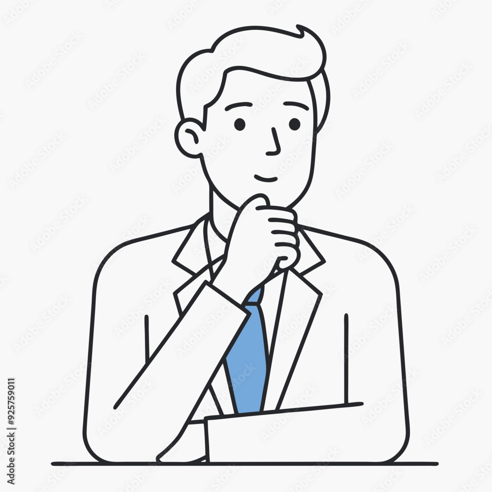 Professional Business man icon vector art illustration
Professional Business man icon vector art illustration