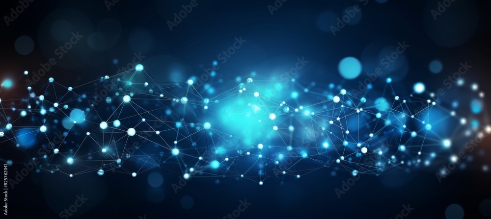Abstract blue digital background with glowing network connections and global connection concept on a dark blue backdrop. Abstract technology, internet, or business theme vector illustration design ele Abstract blue digital background with glowing network connections and global connection concept on a dark blue backdrop. Abstract technology, internet, or business theme vector illustration design ele