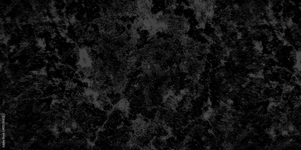Naklejka premium Abstract grunge background design with textured black stone concrete wall. abstract dark black background backdrop studio, cement concrete wall texture. marble texture background. black paper texture.