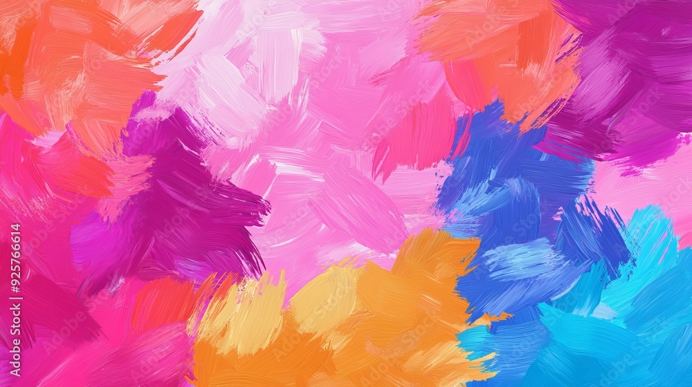 Vibrant Palette Knife Painting Effect on Fabric with Sponging and Colour Washing for Digital Painting Backdrops and Texture Design in Packaging Design Vibrant Palette Knife Painting Effect on Fabric with Sponging and Colour Washing for Digital Painting Backdrops and Texture Design in Packaging Design
