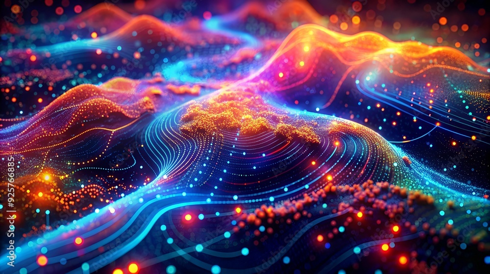 high-tech background featuring dynamic geospatial data visualizations. As well as elements such as digital maps, data points, and interconnected networks high-tech background featuring dynamic geospatial data visualizations. As well as elements such as digital maps, data points, and interconnected networks