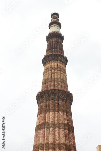 Delhi , India - historical monuments qutub minar 15 august 2024