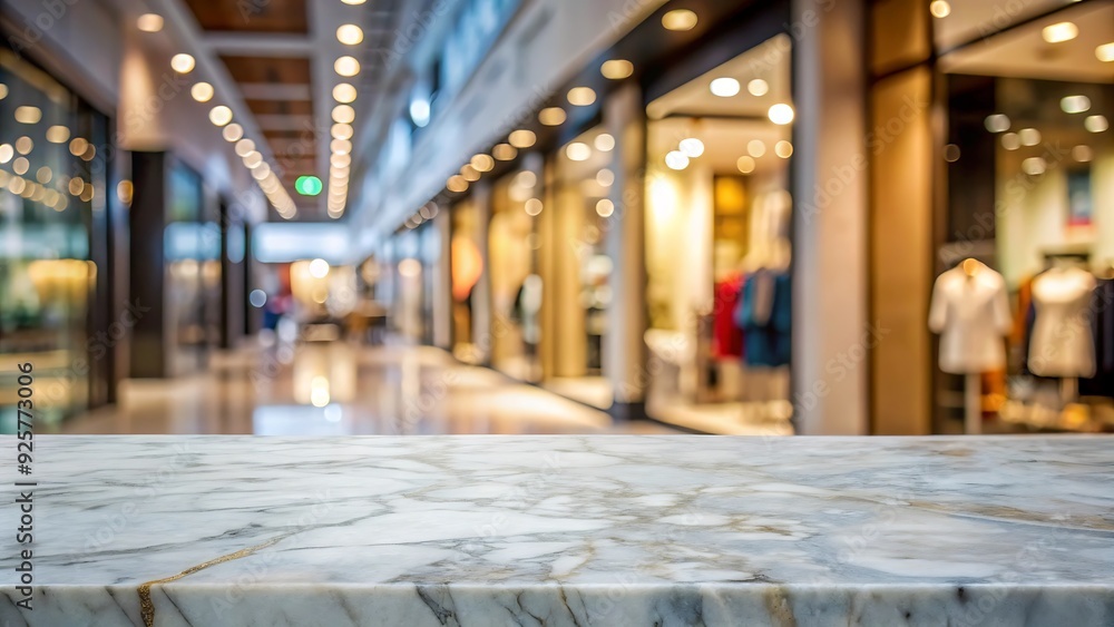 Empty marble tabletop or counter with display product with blured city, shop, outdoor background. Empty marble tabletop or counter with display product with blured city, shop, outdoor background.