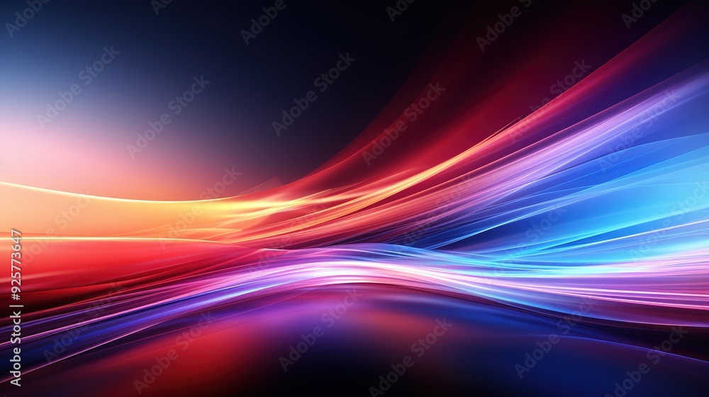 Abstract background with flowing colorful lines. Abstract background with flowing colorful lines.