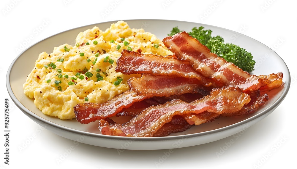 Photo of Scrambled Eggs with Crispy Bacon Photo of Scrambled Eggs with Crispy Bacon