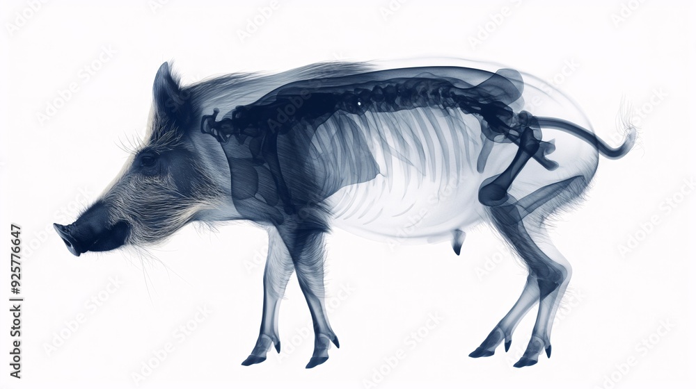 X Ray Vision: Unveiling the Anatomy of a Wild Boar A striking x ray X Ray Vision: Unveiling the Anatomy of a Wild Boar A striking x ray