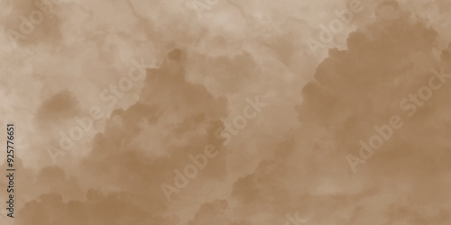 Abstract brown watercolor background texture of chaotically mixing puffs of red smoke on a white background, beautiful abstract brown cloud on light background and colorful texture pattern.