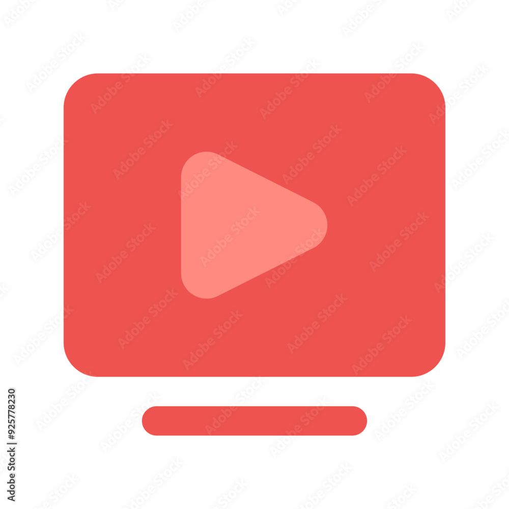 video flat icon video flat icon