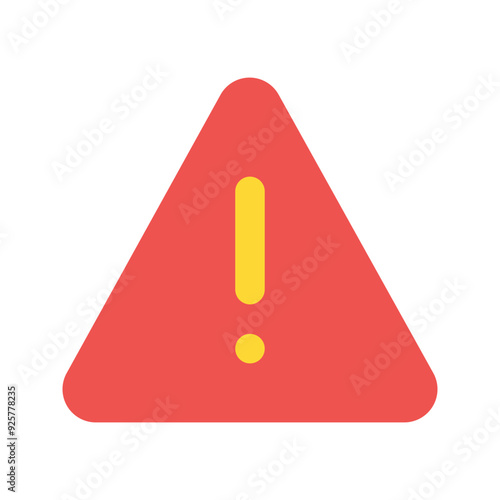 warning flat icon