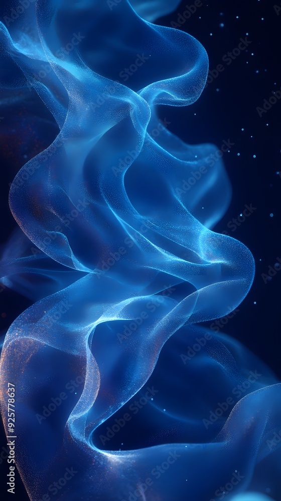 Abstract 3D Blue and Gold Swirling Background Abstract 3D Blue and Gold Swirling Background
