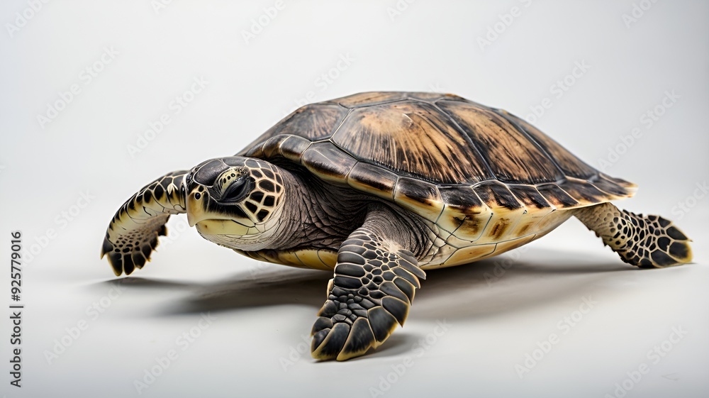 Obraz premium Sea turtle isolated on white