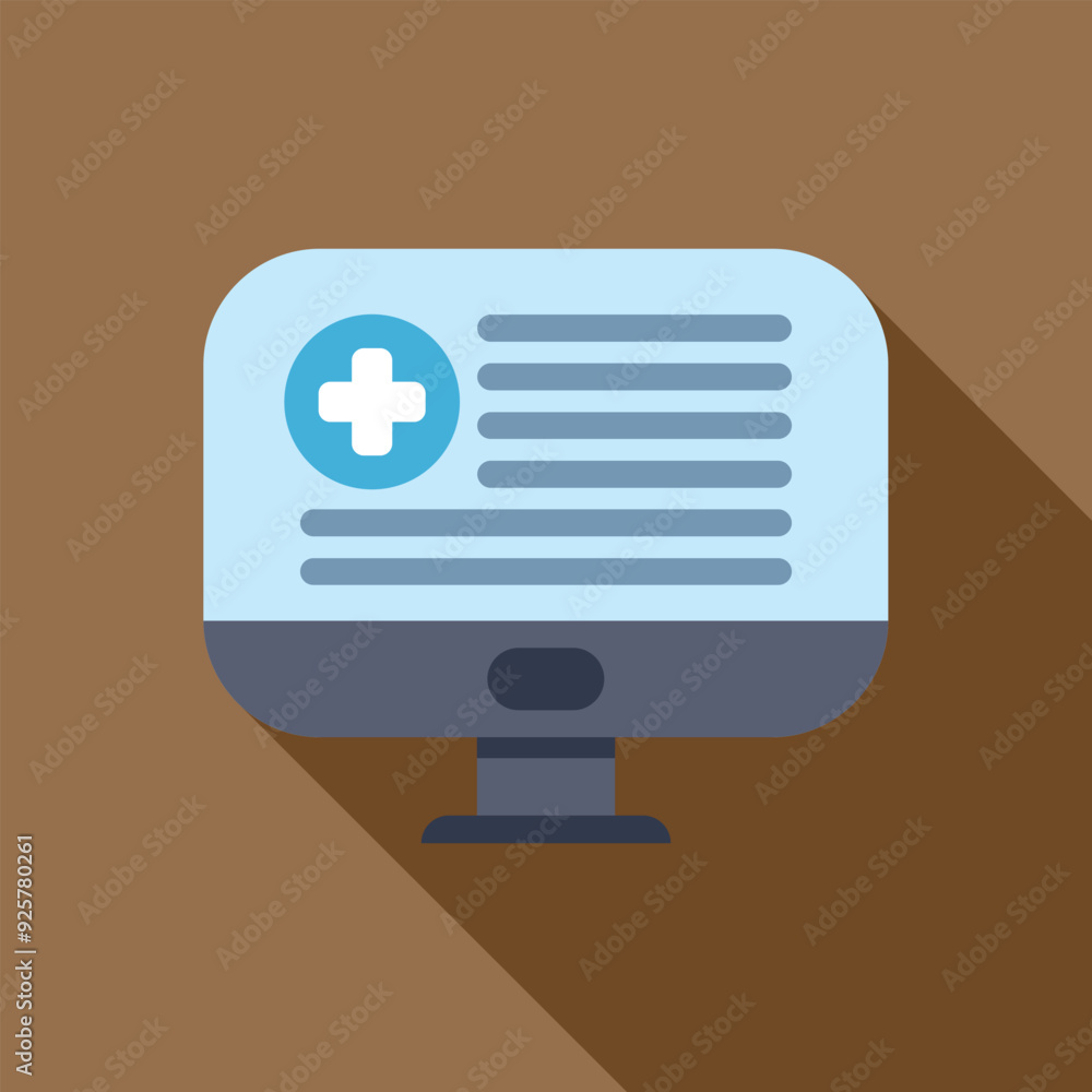 Online medical record with patient data being displayed on a desktop computer Online medical record with patient data being displayed on a desktop computer