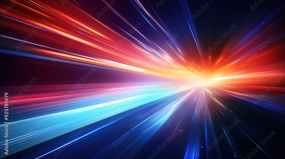 Abstract background with radiating light streaks. Abstract background with radiating light streaks.