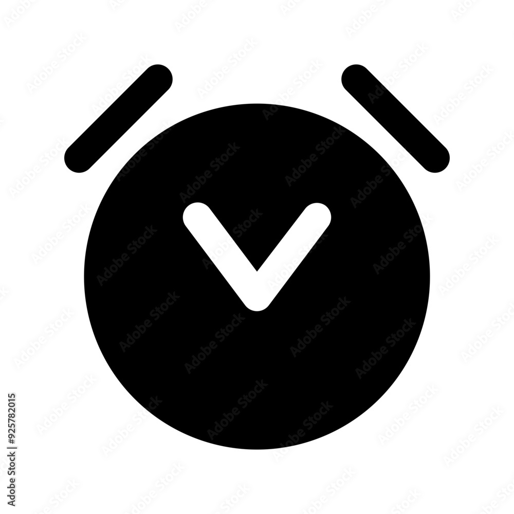 alarm glyph icon alarm glyph icon