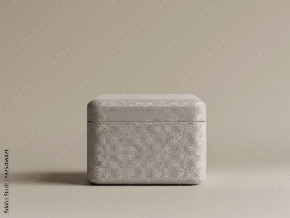 Sophisticated cosmetic box featuring contemporary design elements, such as streamlined shapes and understated branding, displayed on a soft backdrop, ideal for showcasing product packaging. Sophisticated cosmetic box featuring contemporary design elements, such as streamlined shapes and understated branding, displayed on a soft backdrop, ideal for showcasing product packaging.