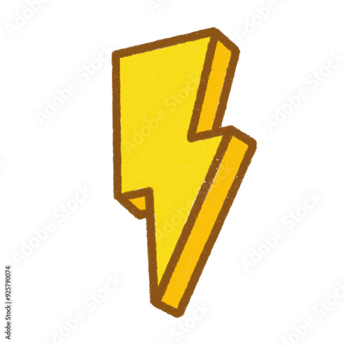 Cute lightning bolt sticker