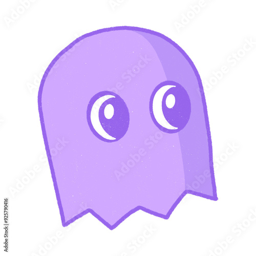 cute cartoon purple