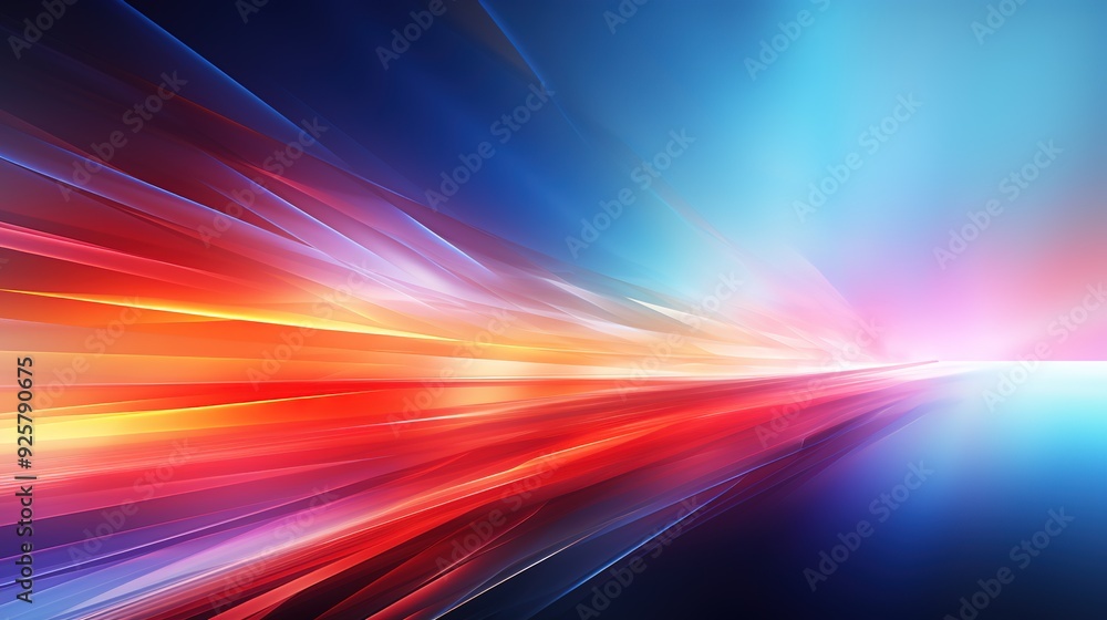 Abstract background with vibrant red, blue, and yellow lines. Abstract background with vibrant red, blue, and yellow lines.