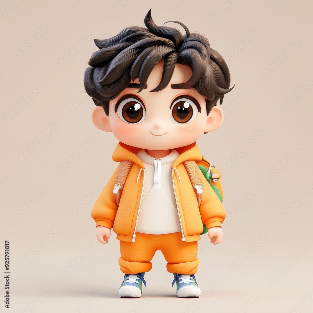 A stunning image of a cute chibi boy, bursting with vivid colors and photorealistic details, igniting inspiration A stunning image of a cute chibi boy, bursting with vivid colors and photorealistic details, igniting inspiration