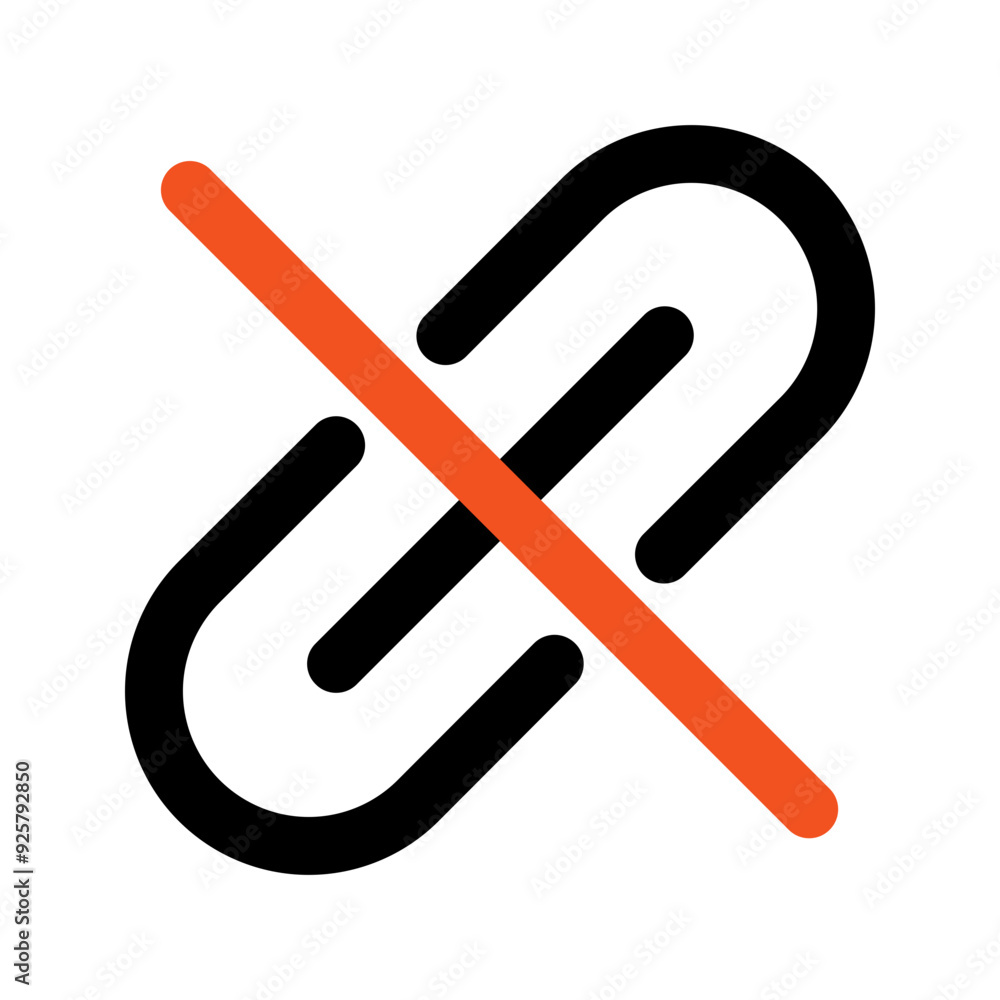 unlink line color icon unlink line color icon