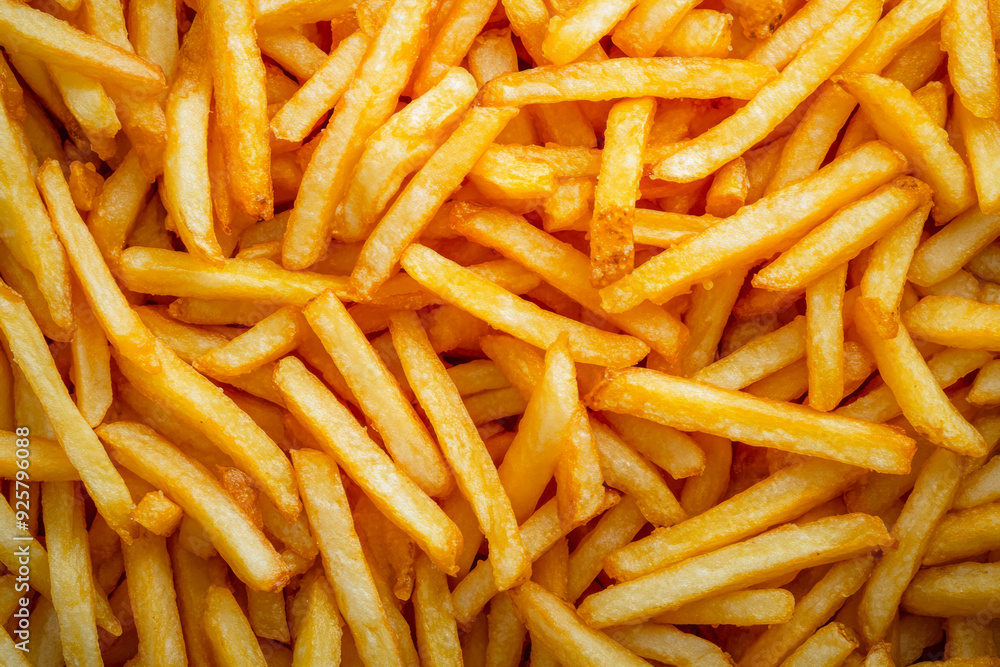 Texture Scattered Fried French Fries For Backgrounds Created With Artificial Intelligence Texture Scattered Fried French Fries For Backgrounds Created With Artificial Intelligence