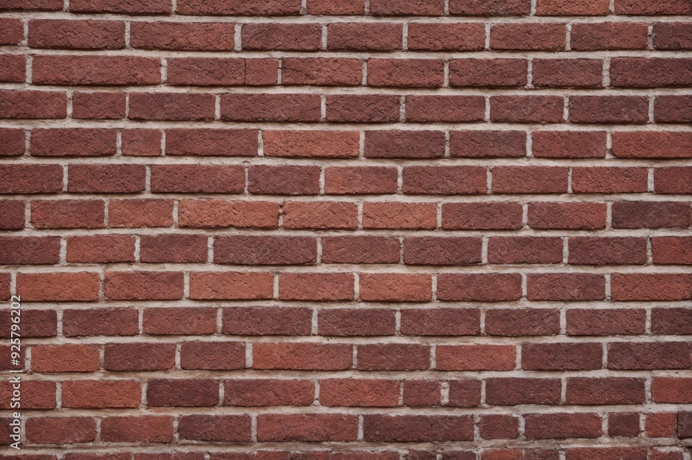 Red Brick Wall Showing Mortar Joints Red Brick Wall Showing Mortar Joints