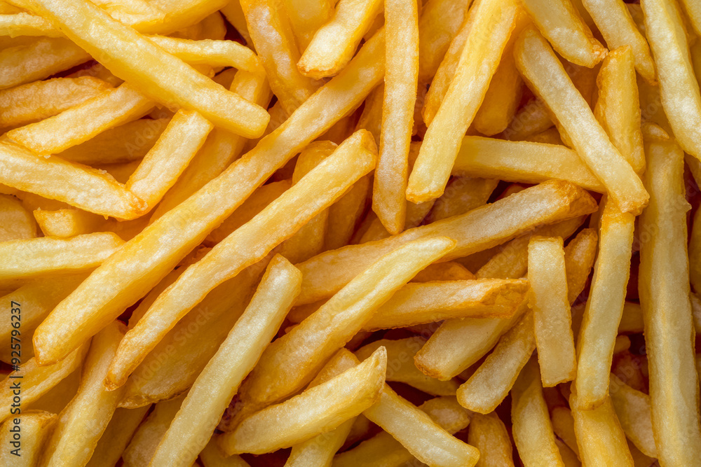 Texture Scattered Fried French Fries For Backgrounds Created With Artificial Intelligence Texture Scattered Fried French Fries For Backgrounds Created With Artificial Intelligence