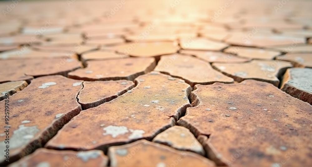 Obraz premium dry cracked soil