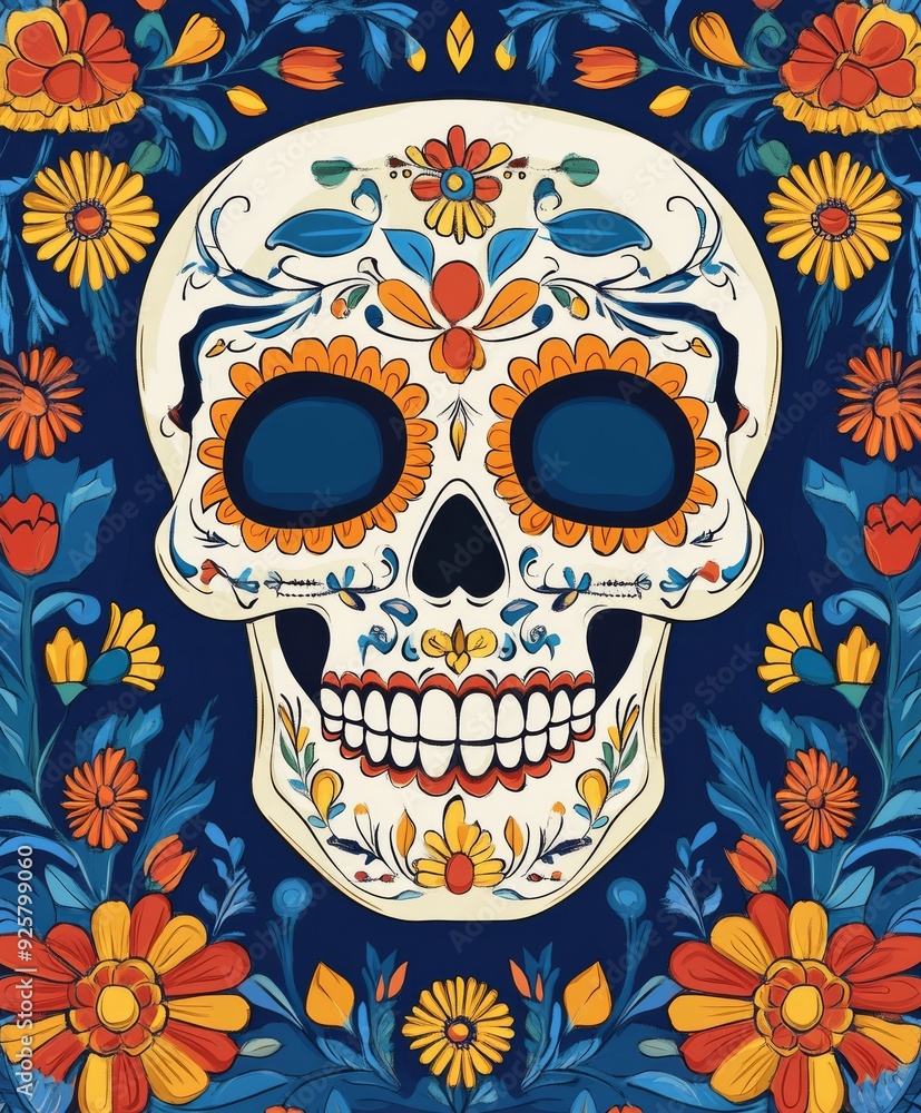 Floral Sugar Skull Celebration Floral Sugar Skull Celebration
