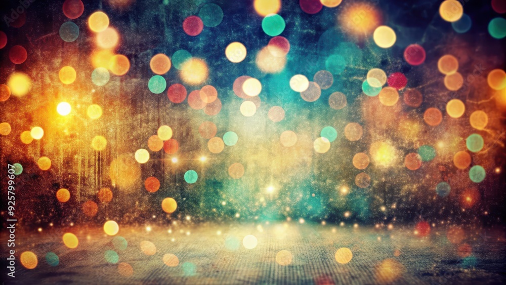 Grungy retro bokeh background with bright lights and abstract texture, Black, orange, blue, grey, bokeh, grainy, noise, grungy Grungy retro bokeh background with bright lights and abstract texture, Black, orange, blue, grey, bokeh, grainy, noise, grungy