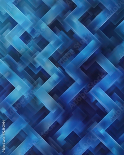 blue shades gradient maze background