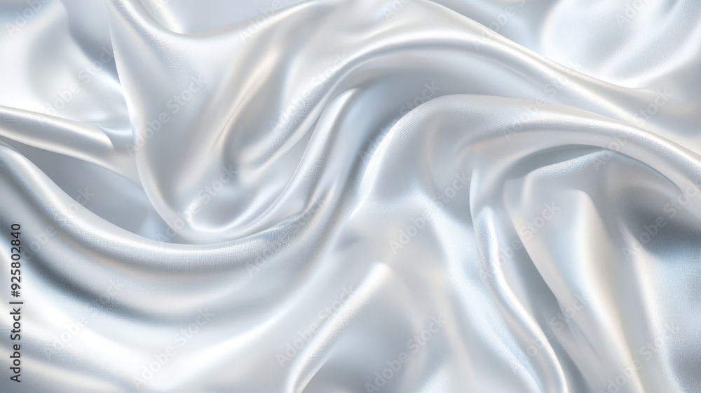 Silky satin background: Smooth satin texture in white and gray tones, with a blurred effect creating a natural and intricate background, with an open area for text. Silky satin background: Smooth satin texture in white and gray tones, with a blurred effect creating a natural and intricate background, with an open area for text.