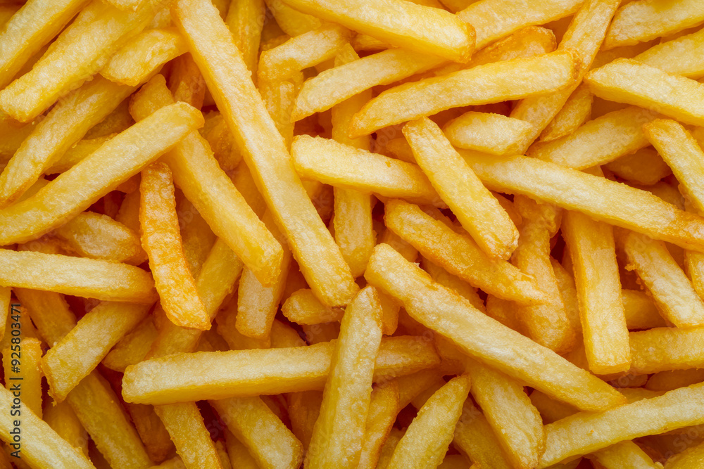Texture Scattered Fried French Fries For Backgrounds Created With Artificial Intelligence Texture Scattered Fried French Fries For Backgrounds Created With Artificial Intelligence