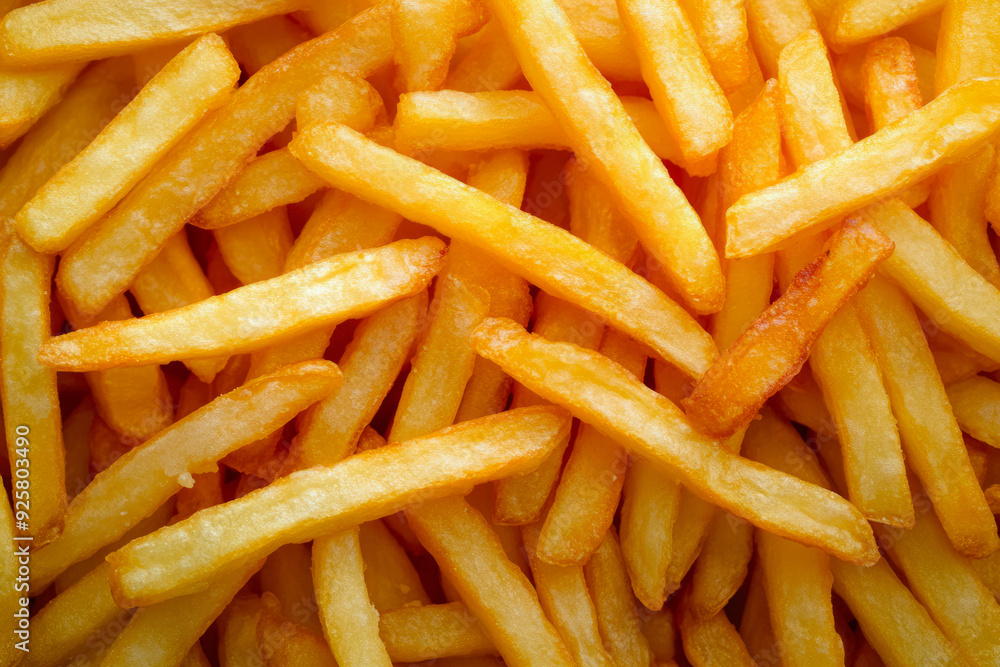 Texture Scattered Fried French Fries For Backgrounds Created With Artificial Intelligence Texture Scattered Fried French Fries For Backgrounds Created With Artificial Intelligence